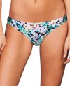 Zali Cheeky Bikini Bottom In Eden In Blue