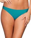 Zali Cheeky Bikini Bottom In Peacock In Blue