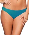 Zali Hipster Bikini Bottom In Peacock In Blue