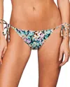 Zali String Bikini Bottom In Eden In Green