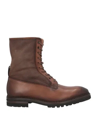Zampiere Man Ankle Boots Brown Size 11.5 Leather