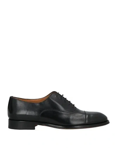 Zampiere Man Lace-up Shoes Black Size 9 Leather