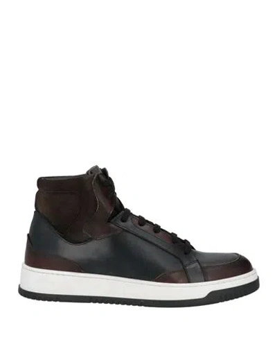 Zampiere Man Sneakers Black Size 8 Leather