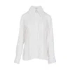 Zamsee Women's Cupro Shirt With Large Collar - Off-white
