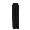 Zamsee Women's Wool Pants With Back Slit – Black