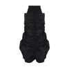 Zan Studio Women's Black Fully Gathered Skirt In Black