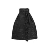 Zan Studio Women's Black / Green Puffy Camouflage Skirt With Hard Tulle Interior And Flared Detail In Black/green