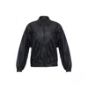 Zan Studio Women's Black Fly Bomber Jacket In Black/grey/green