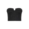 Zan Studio Women's Black Strapless Bustier With Pockets In Black