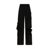 Zan Studio Women's Detatchable Cargo Pants With Three Pockets Black In Black