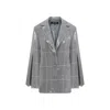 Zan Studio Women's Grey / Silver / Black Sequin Starlet Suit In Grey/silver/black