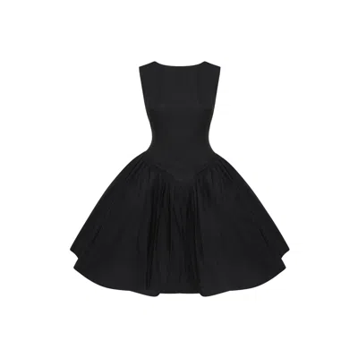 Zan Studio Women's Puffy Dress With Chain - Black
