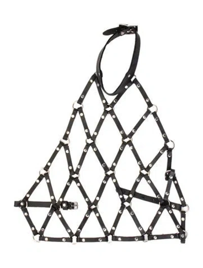 Pre-owned Zana Bayne Harness Top Wide Harness In Black