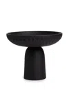Zanat Nera Large Wooden Bowl (25cm) In Black