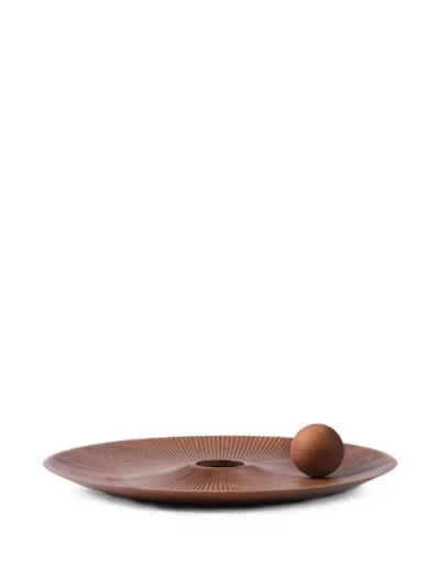 Zanat Saturn Hand-carved Bowl In Brown