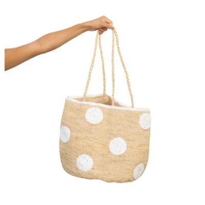 Zanatany Concepts Biscotty Tote Bag In White