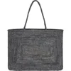 Zanatany Concepts Clipa (xxl) Raffia Beach Tote Bag In Blue