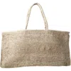 Zanatany Concepts Clipa (xxl) Raffia Beach Tote Bag In Sand