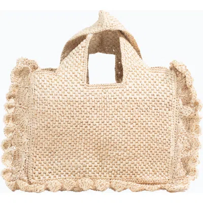 Zanatany Concepts Floute Bag In Neutral