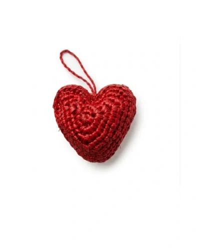Zanatany Concepts Heart Keyring In Red