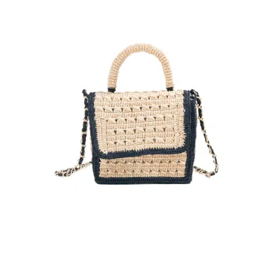 Zanatany Concepts Women's Brouly Raffia Bag- Black