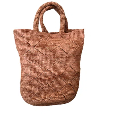 Zanatany Concepts Women's Brown Cabasse Beach Bag - Tea