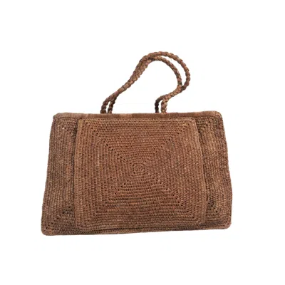 Zanatany Concepts Women's Brown Clipa Yoga Bag- Caramel