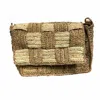 Zanatany Concepts Women's Brown Cracky Bag- Gold & Caramel In Brown
