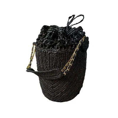 Zanatany Concepts Women's Buckety Bag- Black