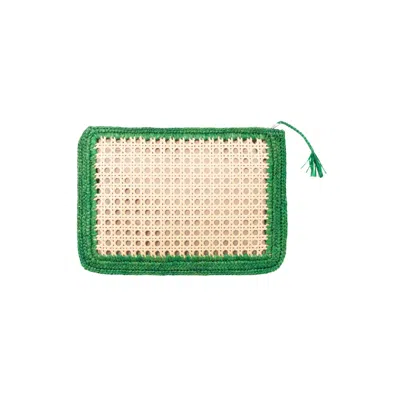 Zanatany Concepts Women's Cannage Pouch - Green