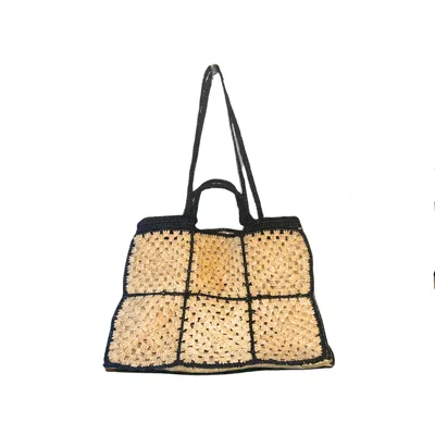 Zanatany Concepts Women's Carry - Black Tote Bag In Animal Print