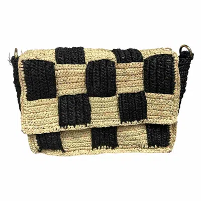 Zanatany Concepts Women's Cracky Bag- Black & Gold