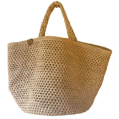 Zanatany Concepts Women's Gold Cambia Beige Tote Bag