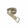 Zanatany Concepts Women's Gold Dentelle Raffia Belt
