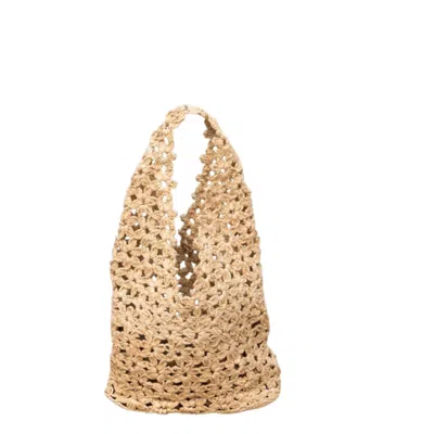Zanatany Concepts Women's Gold Flowery Beige Bag