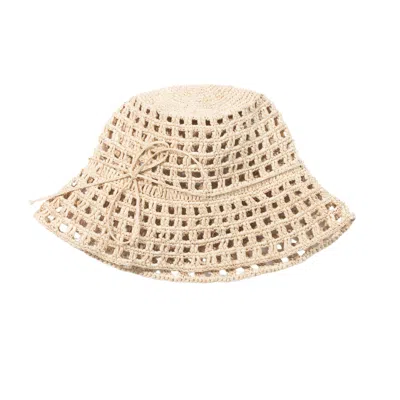 Zanatany Concepts Women's Gold Kit Kat Hat Beige In Neutral
