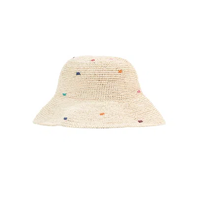 Zanatany Concepts Women's Gold Pompom Hat In Neutral