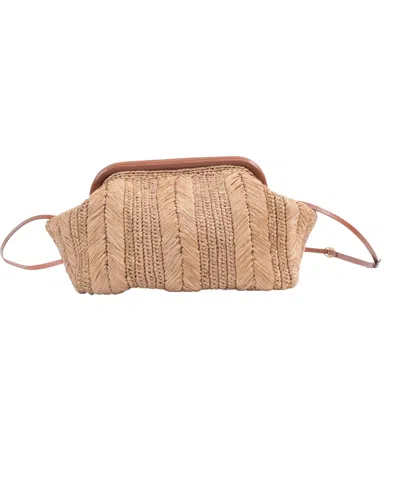 Zanatany Concepts Women's Neutrals Manja - Large Clutch Bag In Beige