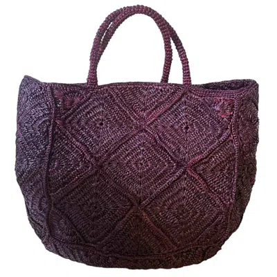 Zanatany Concepts Women's Nico- Aubergine Tote Bag In Purple