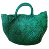 Zanatany Concepts Nico Raffia Tote Bag In Green