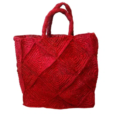 Zanatany Concepts Women's Nico- Red Tote Bag In Orange