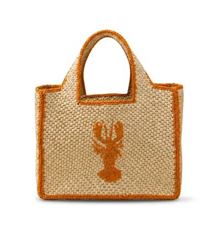 Zanatany Concepts Women's Orange Langosta Tote