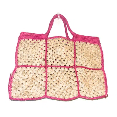 Zanatany Concepts Women's Pink / Purple Carry - Fushia Tote Bag In Pink/purple