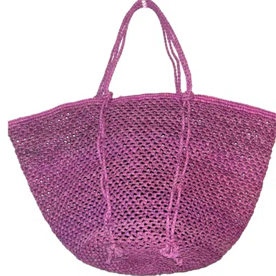 Zanatany Concepts Women's Pink / Purple Sinah- Lilac Tote Bag In Pink/purple