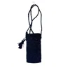 Zanatany Concepts Women's Poushy Phone Pouch- Black In Black