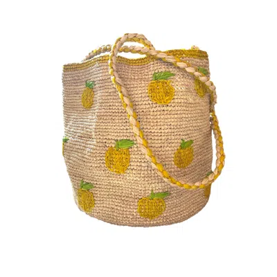 Zanatany Concepts Women's Yellow Fruity Bag - Lemon Small