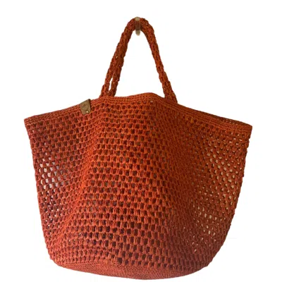 Zanatany Concepts Women's Yellow / Orange Cambia - Orange Tote Bag In Red