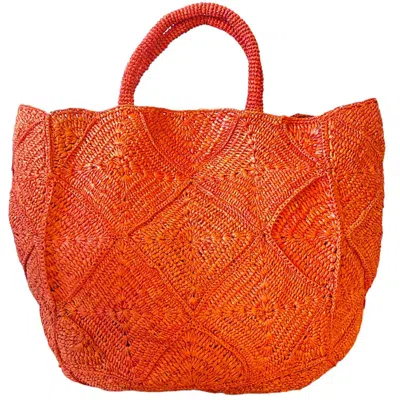 Zanatany Concepts Women's Yellow / Orange Nico- Orange Tote Bag In Yellow/orange