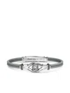 Zancan Logo-engraved Bracelet In Grey
