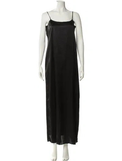 Pre-owned Zandra Rhodes Vintage Long Dress In Black